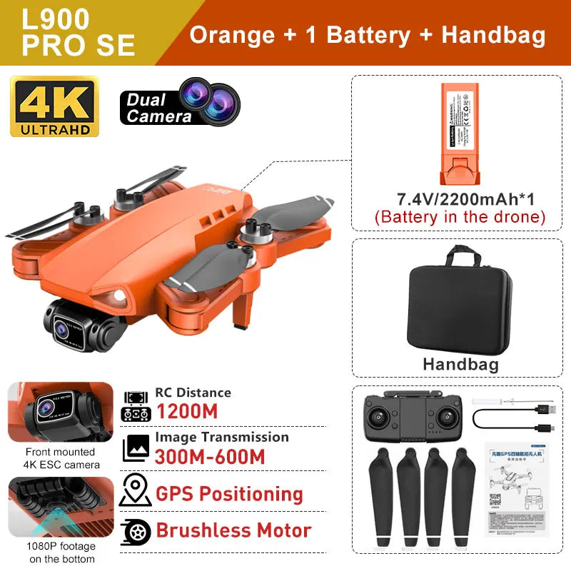 L900 Pro SE & MAX 4K Drone: GPS, HD Camera, Obstacle Avoidance