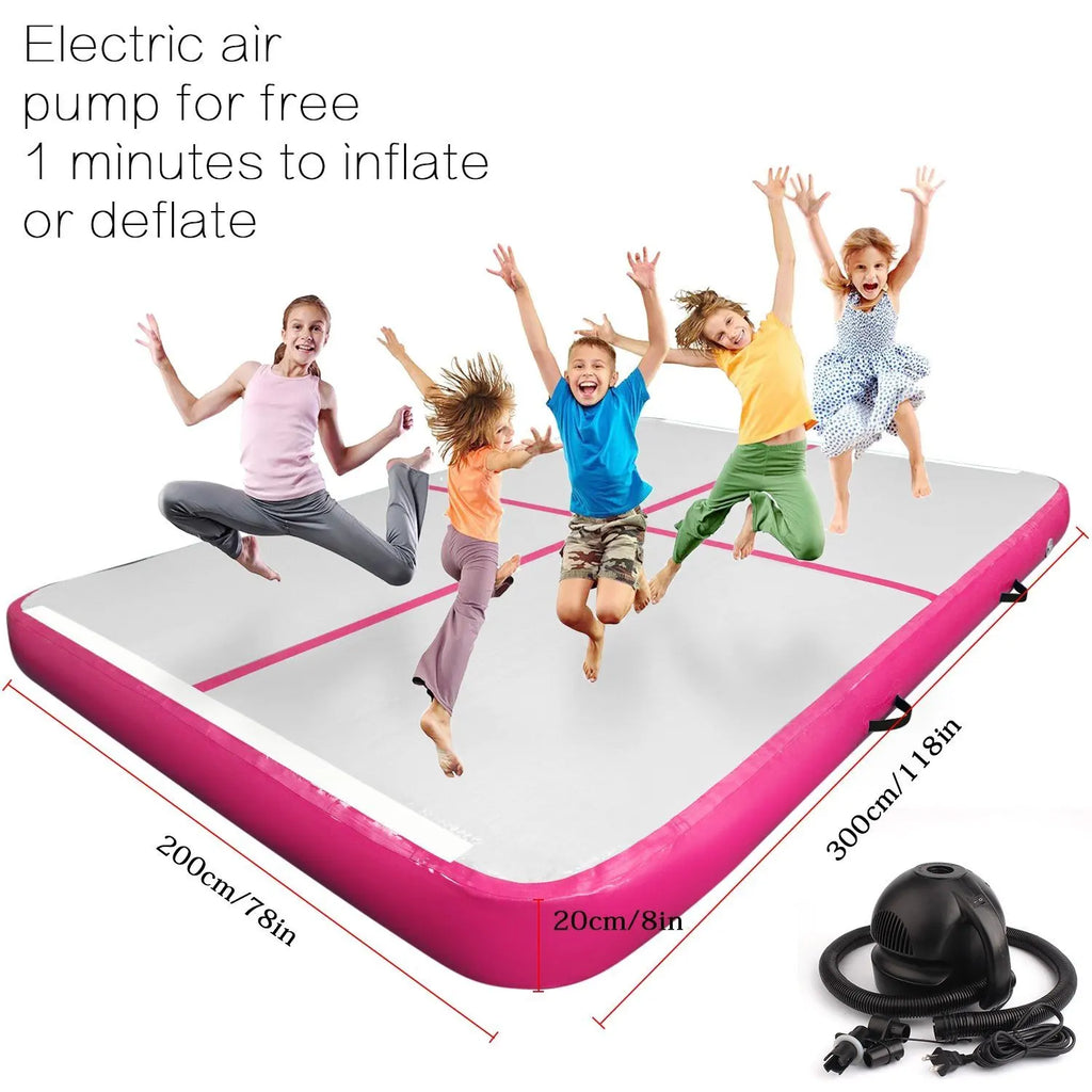 AIR TRACK INFLATABLE GYMNASTICS MAT 3X2X0.2M