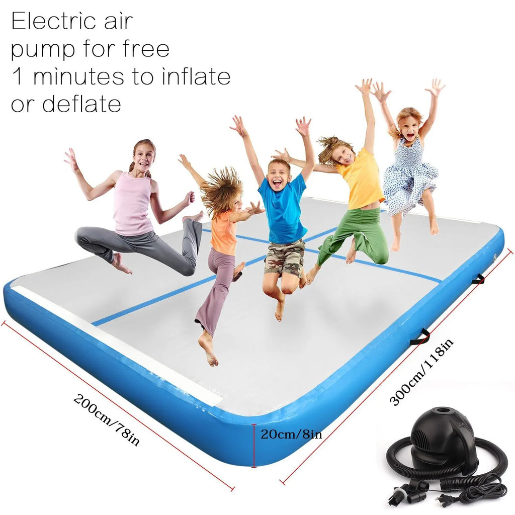 AIR TRACK INFLATABLE GYMNASTICS MAT 3X2X0.2M