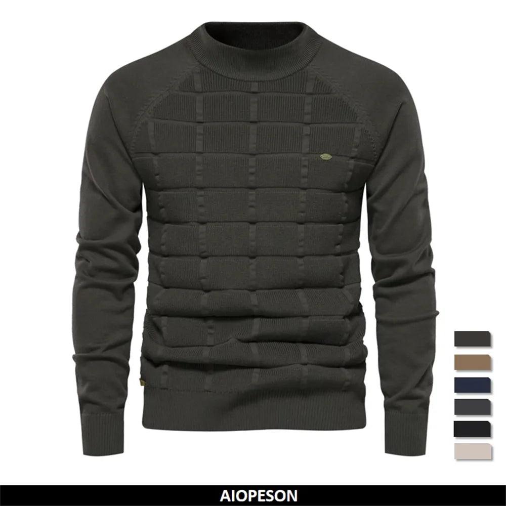 Autumn/Winter 2023 Men's Casual Plaid Sweater  VEXAN Shop