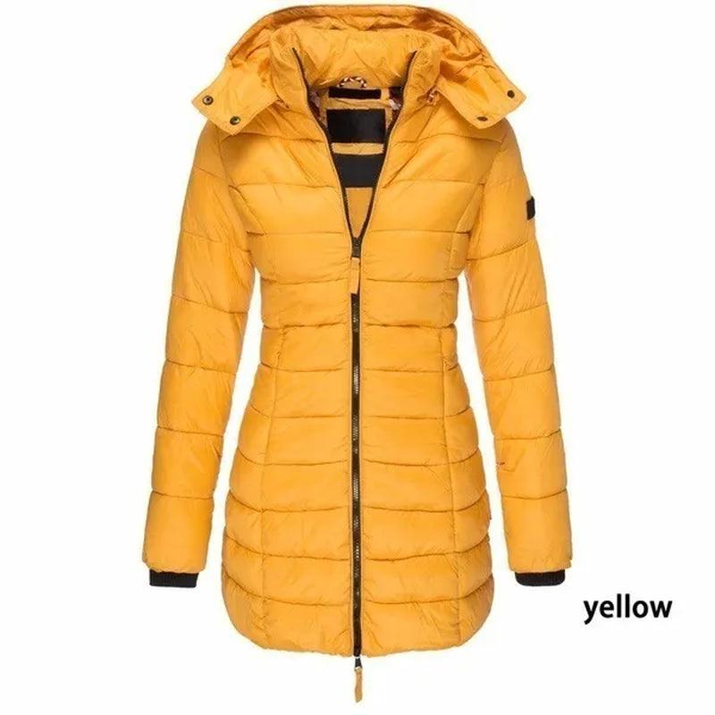 Chic Women's Winter Hooded Parka Jacket for Cozy Comfort