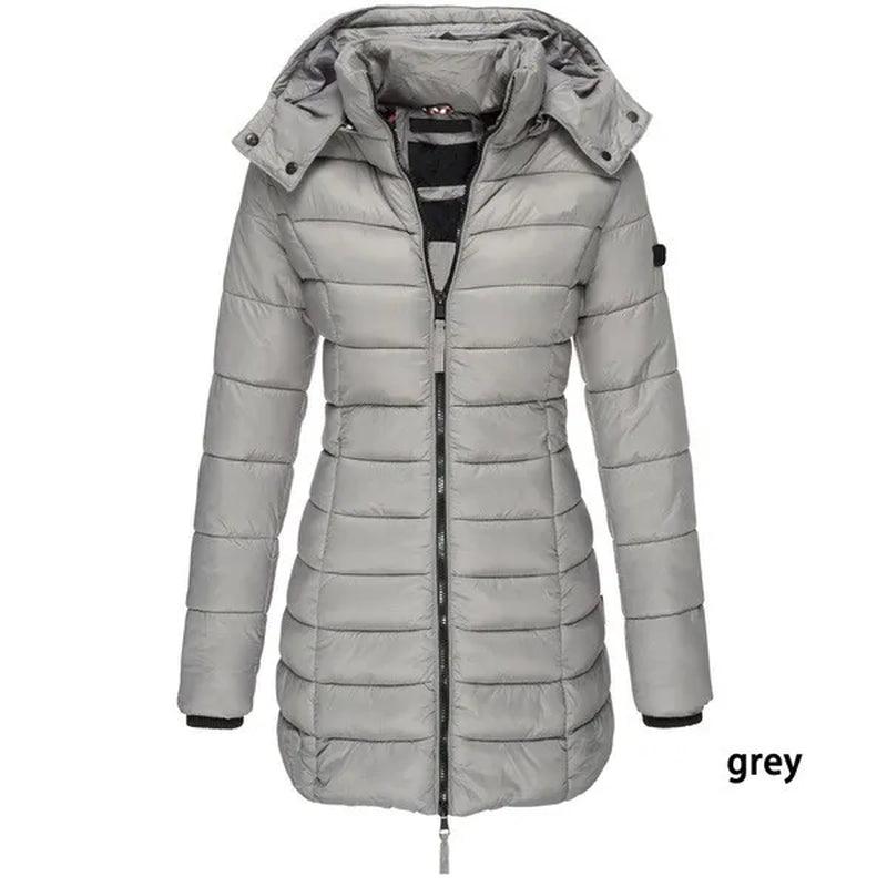 Chic Women's Winter Hooded Parka Jacket for Cozy Comfort