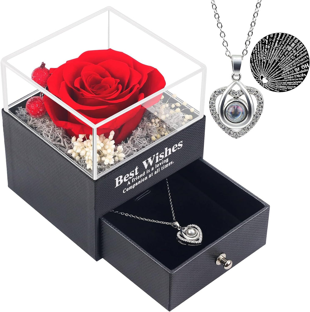 Eternal Love Rose Necklace Set - Perfect Gift for Her on Anniversary, Birthday, or Valentine's Day  VEXAN Shop