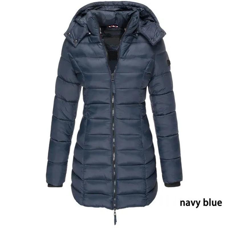 Chic Women's Winter Hooded Parka Jacket for Cozy Comfort