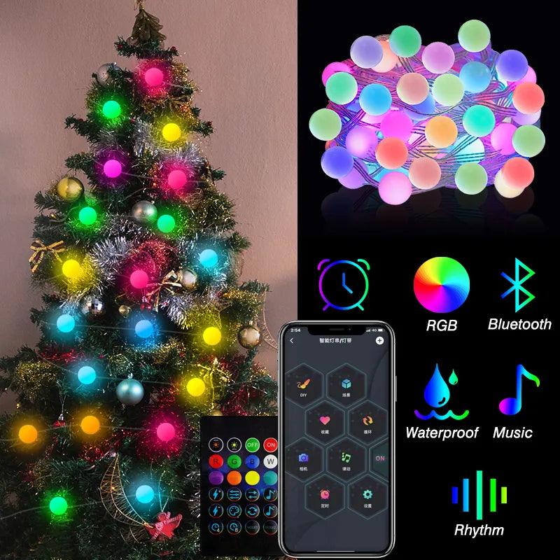 Bluetooth RGB IC Christmas Tree LED String Lights  VEXAN Shop