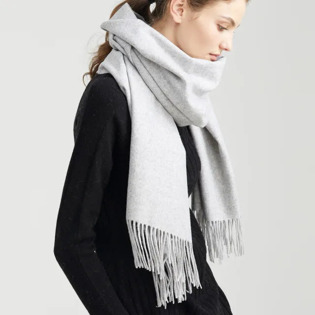 Warm 100% Wool Women's Winter Scarf